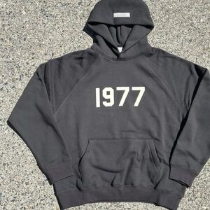Fear of God Charcoal Hoodie with 1977 Graphic